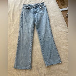 Zara Straight Leg Denim- raw hem